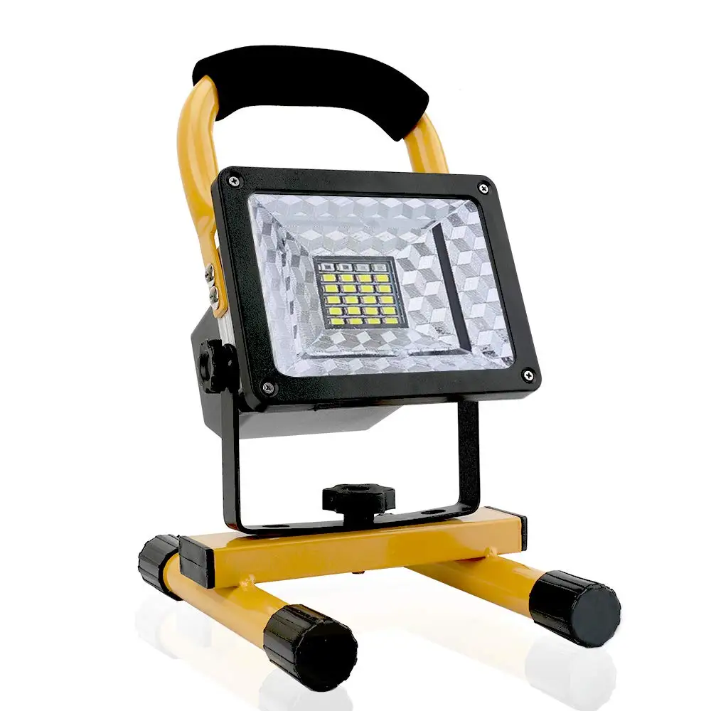 15 Вт 24LED] прожекторы рабочие огни фонари для походов, встроенные литиевые аккумуляторы(usb-порты для зарядки) JK1605 - Испускаемый цвет: yellow shell
