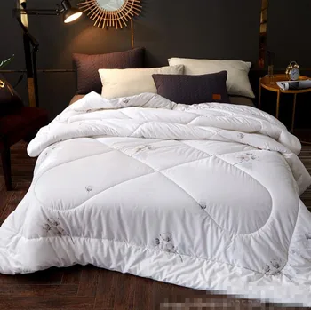 

High quality winter 100% cotton quilt thickening warm core quilt spring autumn comforters luxury quilt king queen twin full size