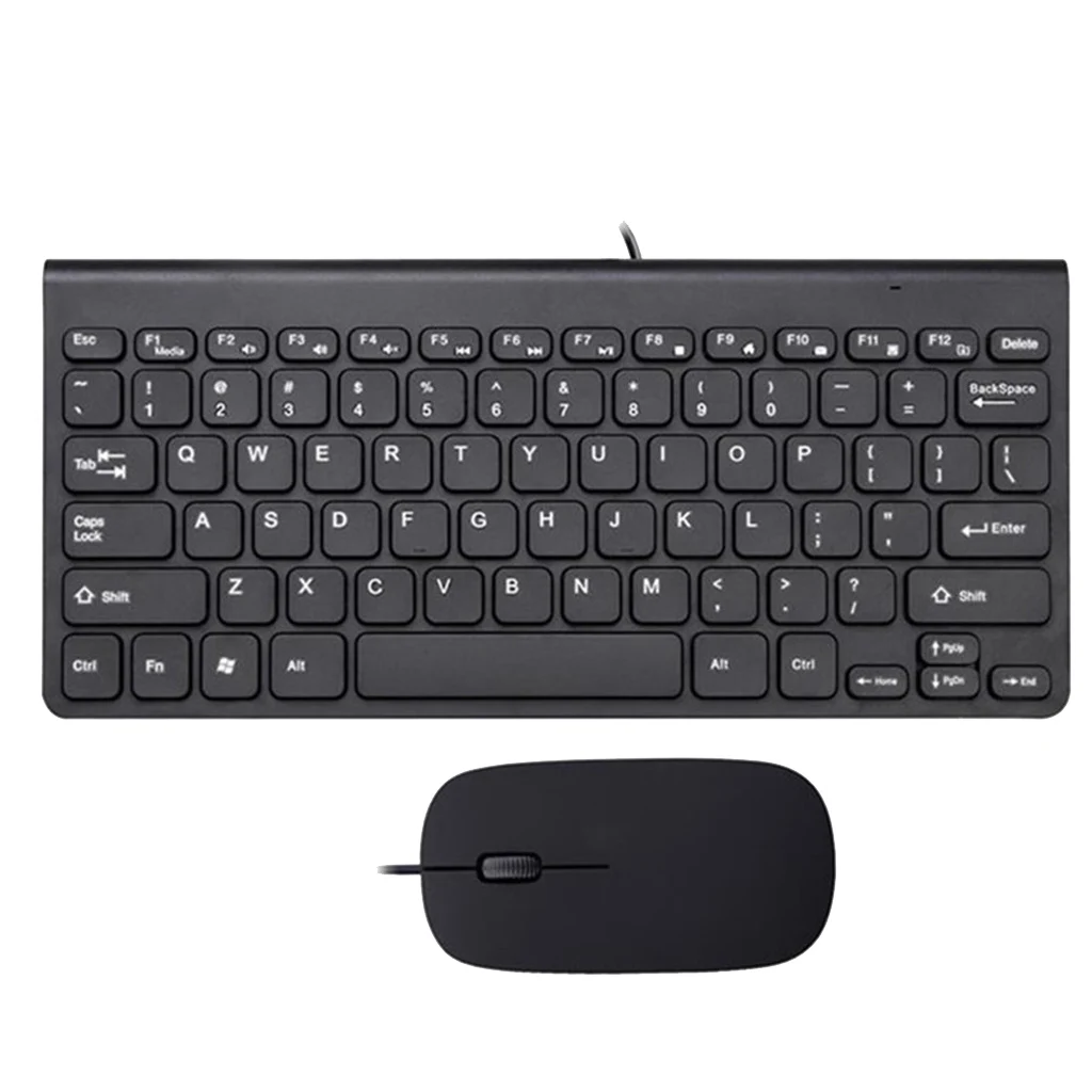 Travel Portable Ultra Thin USB Wired Mouse and keyboard Combo for Desktops Computer Laptop PC Mouse And Keyboard Set Kit