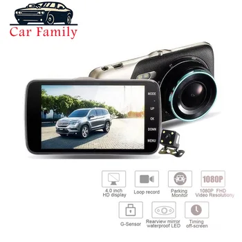 

Car DVR Camera Dual Lens IPS 4.0" Full HD 1080P Video Rearview Recorder Registrator Night Vision Car Camcorder Dash Cam