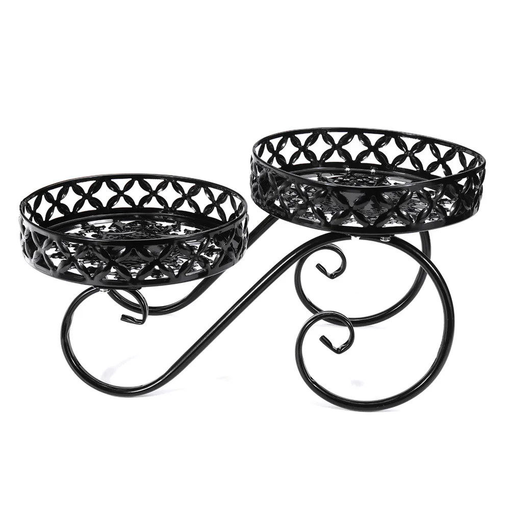 Flower Stand Balcony Iron Flower Rack Metal Holder Garden Patio Shelves For Plant Flower Pot Rack For Living Room Outdoor