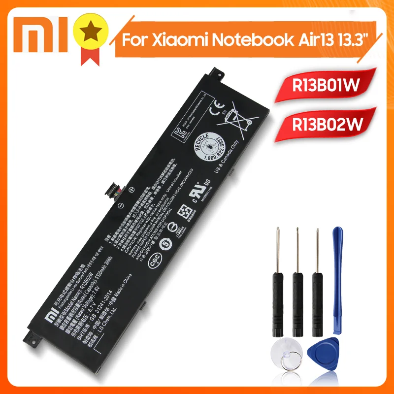 Аккумулятор Xiao mi Xiaomi R13B01W для Mi Notebook Air 13 3 дюйма 161301 01 5320 мАч +