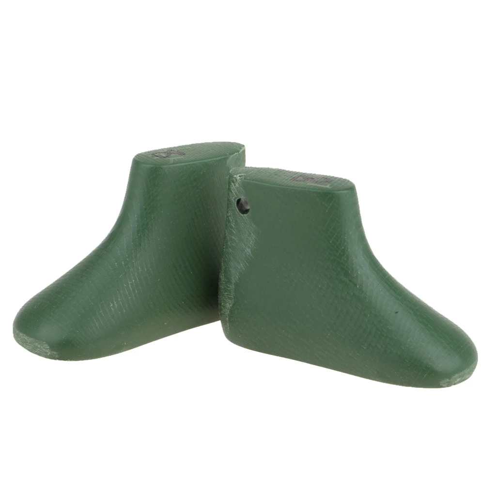 Plastic Shoe Lasts Mold For 18'' American Doll Dolls Boy Dolls DIY Shoe Accessories Green -Pattern A