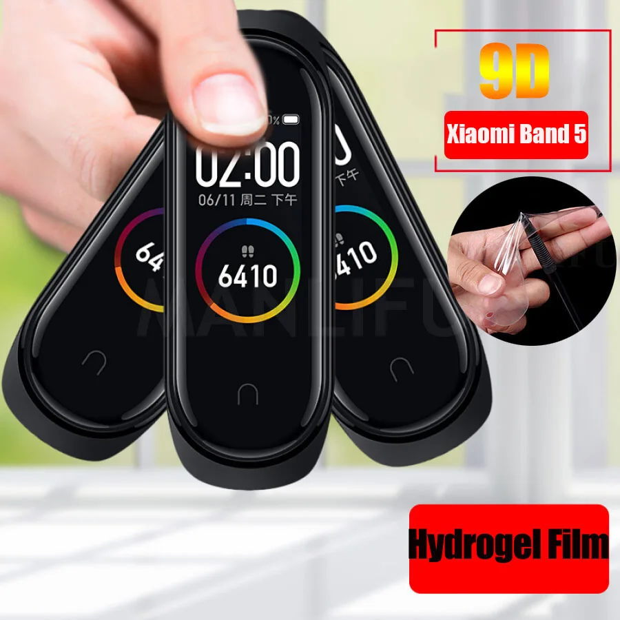 Мягкая Гидрогелевая пленка из ТПУ Для Xiaomi Mi Band 5 4 3 защитная для смарт браслета не