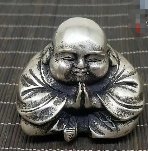 Белая медная Майтрея украшения Будды финансовые ресурсы вращающееся лицо с