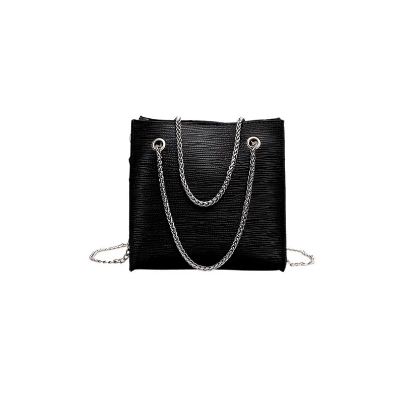 Роскошная сумочка Европейская модная дама Tote Сумка новая качественная женская дизайнерская сумка из искусственной кожи с цепочкой через плечо