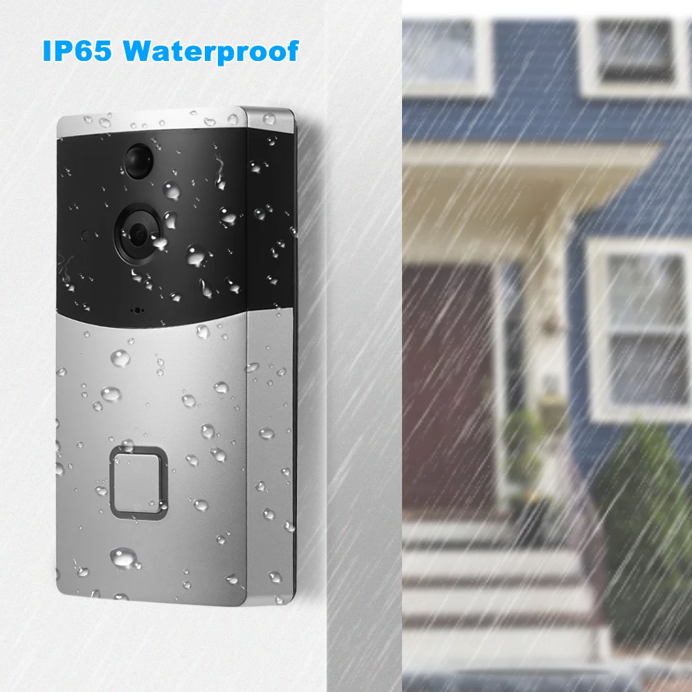 

HD 720P WIFI Visual Intercom Door Phone Wireless Video Doorbell With PIR Motion Detector Infrared Night View Built in 8G TF Card