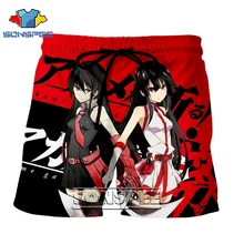 Модные шорты в стиле панк, повседневный костюм в стиле аниме, для мужчин и женщин, топ Akame Ga Kill, Детская уличная рубашка для отдыха, спортивные пляжные тренировочные брюки в стиле Харадзюку