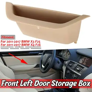 

Beige Car Front Left Door Storage Box Handle Armrest Bin Cup Container For BMW F25 F26 X3 X4 2011-2017 51417250306