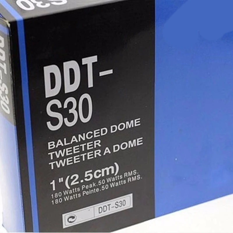 DDT-S30 돔 밸런스드 자동차 스피커 트위터 크로스오버 25mm 360W