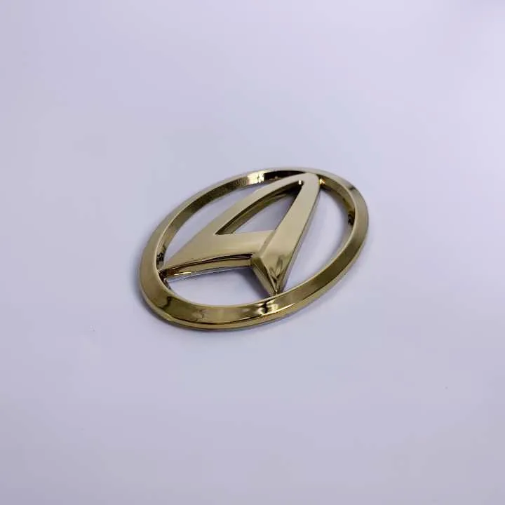6,4 см* 4,4 см Daihatsu Золотой хром Автомобильный руль передний задний значок эмблема наклейка для Sirion PICO MATERIA COPEN Esse Altis - Цвет: Золотой