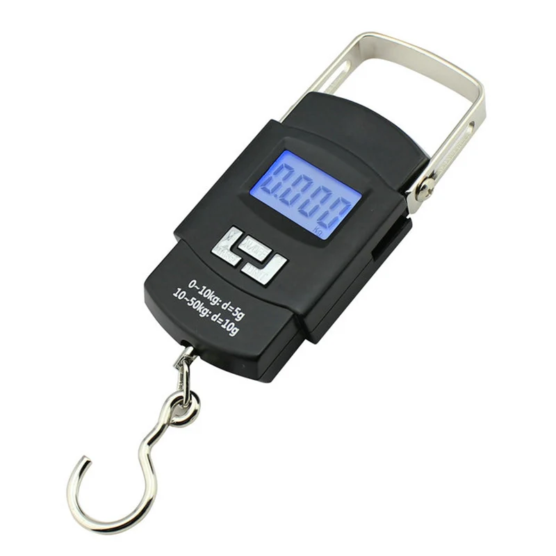 Electronic Portable LCD Digital Scale 50Kg/110 Double Precision Luggage Weight Balance Scales For Hanging Hook Travel | Инструменты