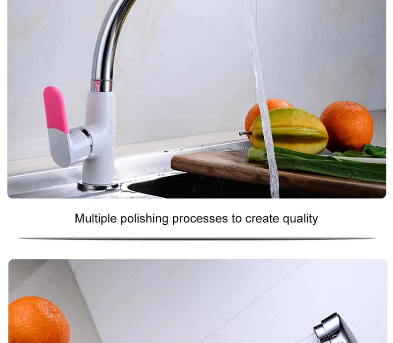 Copper Single Hole Tap Multifunctional Rotary Type Cold-Hot Mixing Faucet Kitchen Pot Faucet