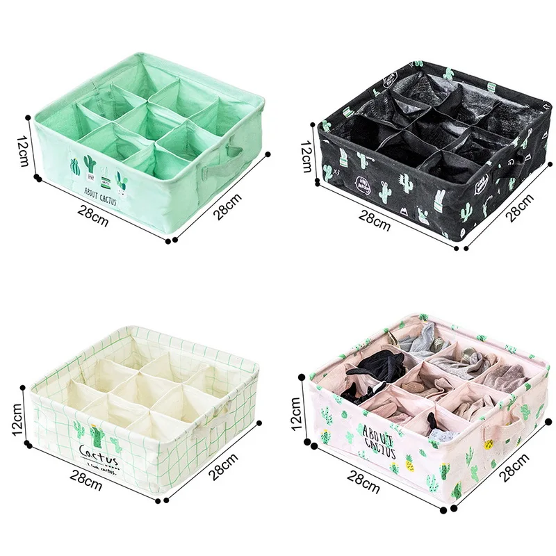 HIFUAR Multi-size Underwear Bras box Organizer Storage Boxes Scarfs Sock Divider Lidded Closet Boxes Accessories Wholesale