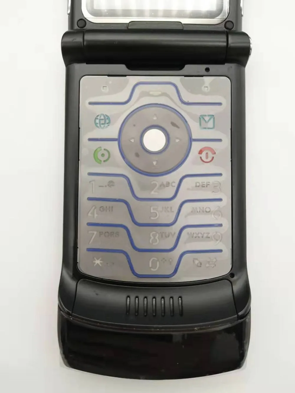 Motorola V3 Refurbished-Original V3 unlocked Flip GSM Quad Band Motorola Razr V3 mobile phone one year warranty Free shipping giffgaff refurbished phones