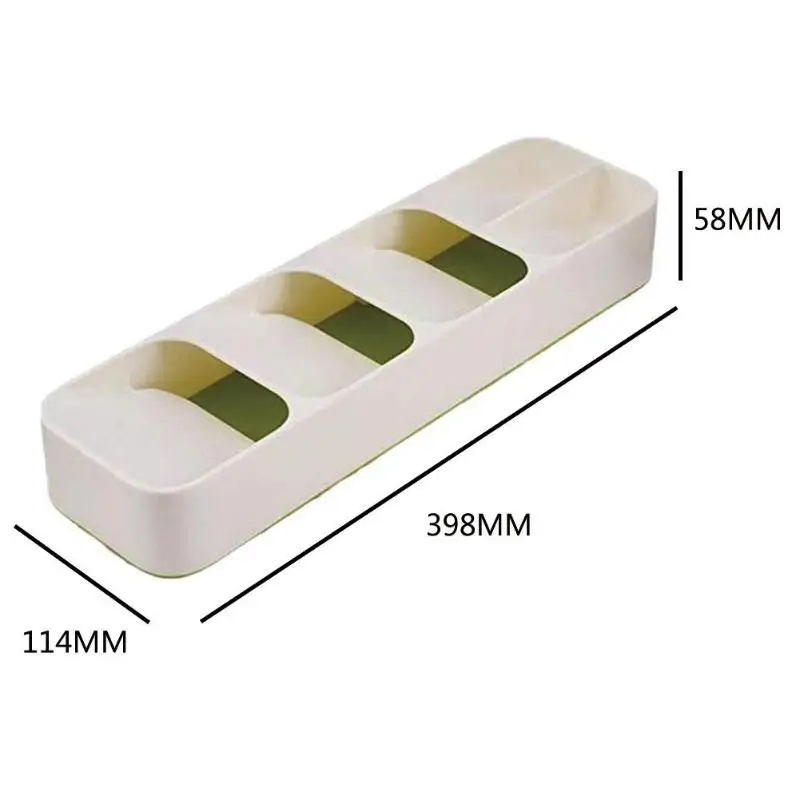 Кухонный ящик лоток для хранения ложки столовых приборов разделительный Органайзер Разлагаемый материал разделитель для хранения кухонных инструментов аксессуары