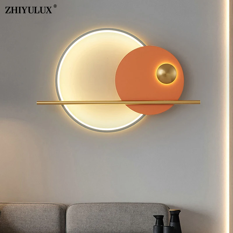 Special Colorful New Modern LED Wall Lights Living Study Room Bedroom Bedside Aisle Bar Parlor Villa Flats Lamps Indoor Lighting outside wall lights