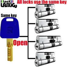 All locks use the same key, one key opens all locks Door lock Lock cylinder Door cylinder lock Entrance door lock Cylinder lock