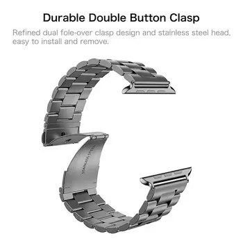 

Kuulee Loop Bracelet Replacement watch band Stainless Steel band For Apple Watch series 1/2/3 42mm Bracelet strap for iwatch