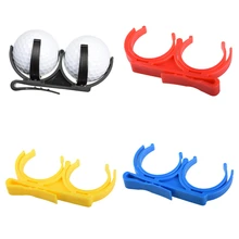 Practical Golf Ball Picker Clip Accessories Rotate And Fold Golf Holder Double Ball Clamp Tools New