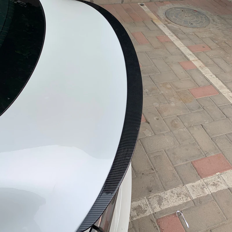 Подходит для Tesla модель 3 BlueStar abs Углеродные аксессуары Задний спойлер заднего крыла крышка отделка 1 шт