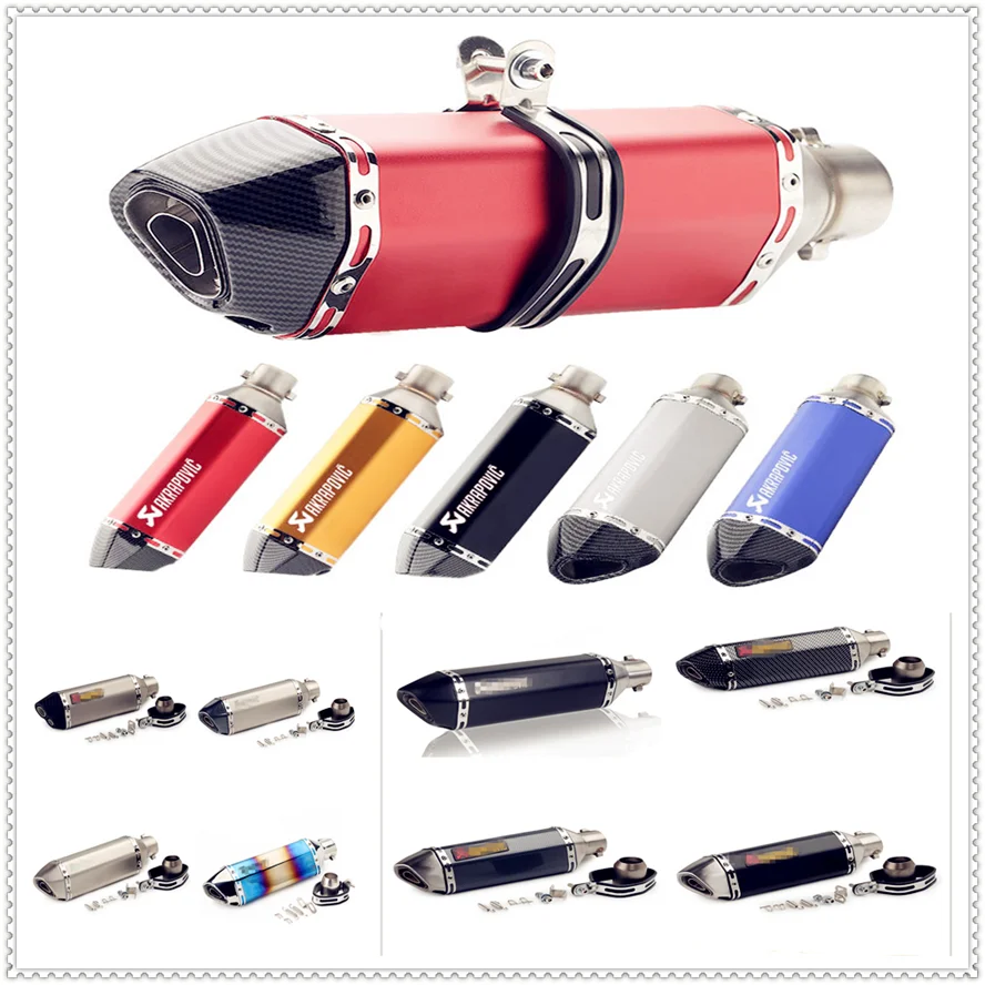 51mm Motorcycle Modify Exhaust pipe Muffler Carbon with DB killer for SUZUKI RM85 RM125 250 RMZ250 RMZ450 RMX250R S DRZ400R | Автомобили и