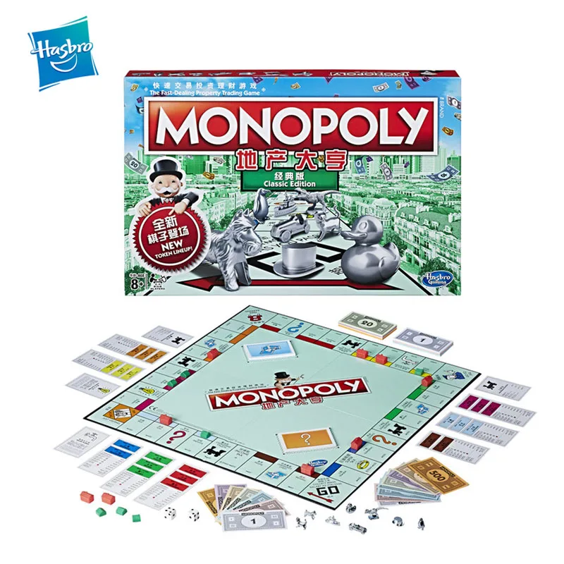 2 стиля Hasbro Монополия игра для помещений игрушки ролевых игр Игра продажи
