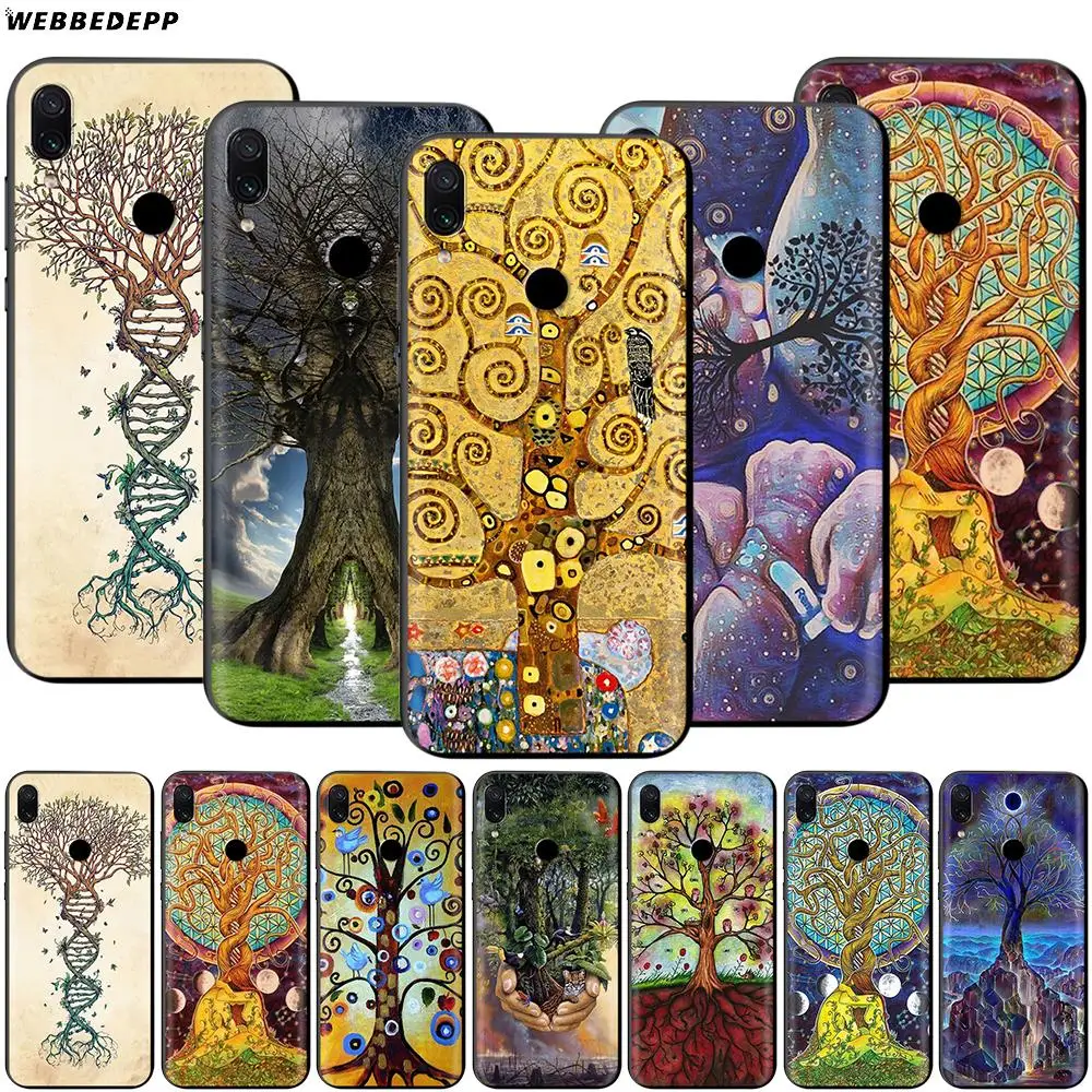 

Webbedepp The Tree of Life pattern Case for Xiaomi Redmi Note 8 MI 3 6 8 9 A1 A2 A3 5X 6X 9T CC9 Lite SE Pro Max Pocophone F1