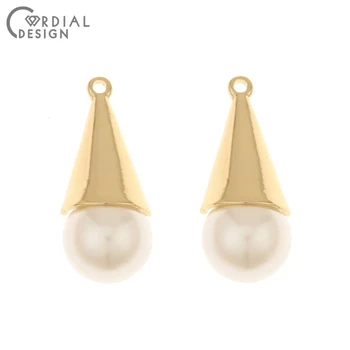 

Cordial Design 50Pcs 14*34MM Jewelry Accessories/Charms/Imitation Pearl/Cone Shape/Earring Findings/Hand Made/DIY Pendant