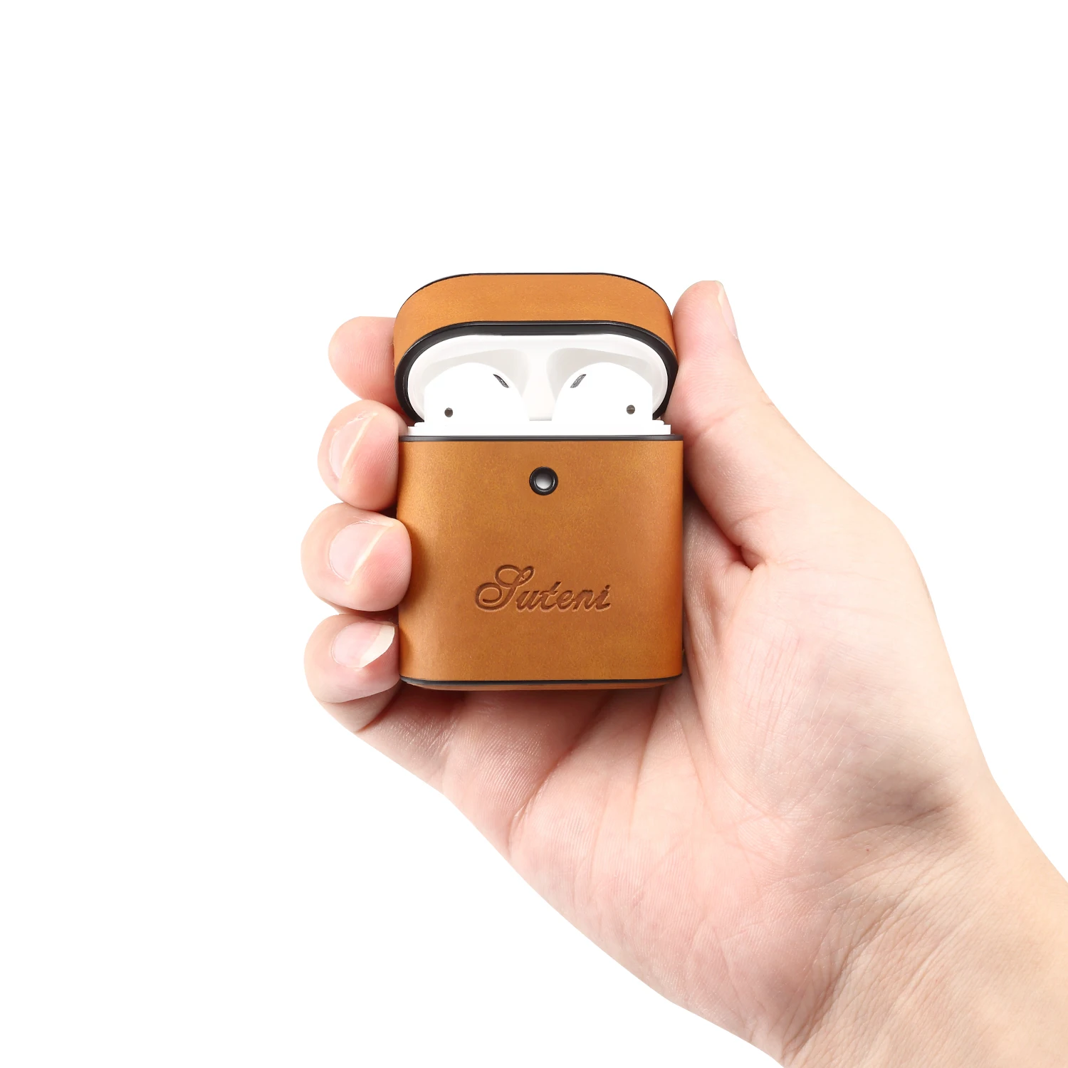 Беспроводные наушники Универсальный из искусственной кожи чехол для Airpods 1 2