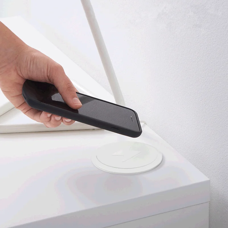 New QI Wireless Charger Furniture Desktop Embedded Fast Wireless Charger For Iphone Samsung Huawei Table Office Phone Charger