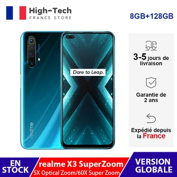 

realme X3 120Hz Display 60X Zoom Smartphone Snapdragon 855+ 8GB 128GB 64MP AI Quad Camera 32MP Dual Selfies 4200mAh 30W Charge