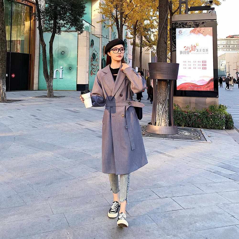 

Photo Shoot Main Push-Double Breasted King-size Coat 2020 Spring New Style WOMEN'S Dress Retro Smart Young-Style Suit Jacket