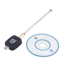 Высокое качество DVB-T микро USB тюнер мобильный ТВ-приемник палка для Android планшет телефон цифровой спутниковый ключ черный