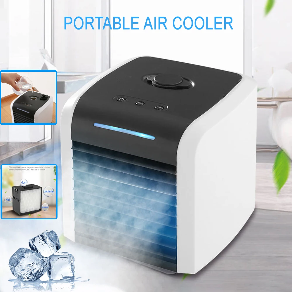 

New mini home air conditioner portable air cooler personal space cooling fan office home fan fast and convenient method USB desk