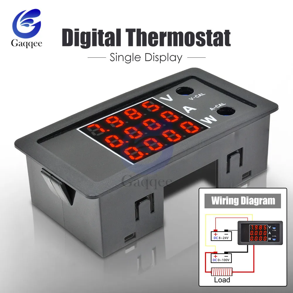 litmus paper DC 0-100V 10A 1000W LED Digital Voltmeter Ammeter Wattmeter Voltage Current Power Supply Energy Meter Detector Tester Monitor audio oscilloscope