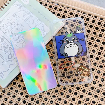 Kawaii Totoro Spirited Away Ghibli Miyazaki Hologram iPhone Case 5