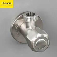 304 aço inoxidável válvula de vaso sanitário do agregado familiar 4 pontos quente e fria torneira interruptor entrada válvula do banheiro ferragem espessamento