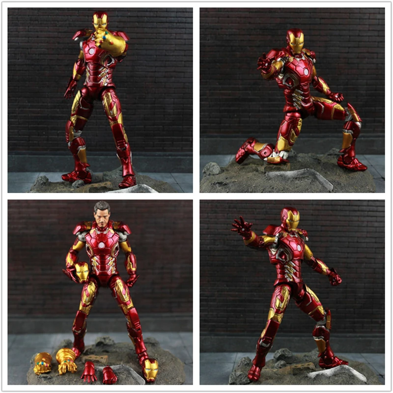 

Marvel Avengers Infinity War Iron Man MK 43 Tony Stark Figure Action Toy 7" Model Toy Fan Gift Collection