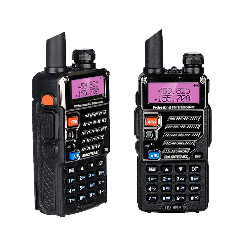 Baofeng UV-5RE портативная рация Двухдиапазонная Любительская портативная двухсторонняя радио UV-5R плюс обновленная улучшенная версия радиоприемопередатчик - Цвет: 2PCS UV-5RE