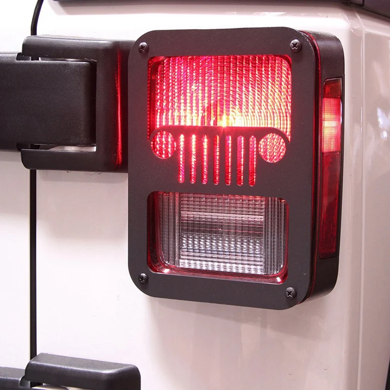 Задний светильник s черный светильник для 2007- Jeep Wrangler Jk Unlimited(задний светильник) крышка 1 пара