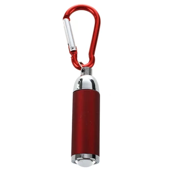

Mini LED Flashlight Torch Light Keychain Portable-RED