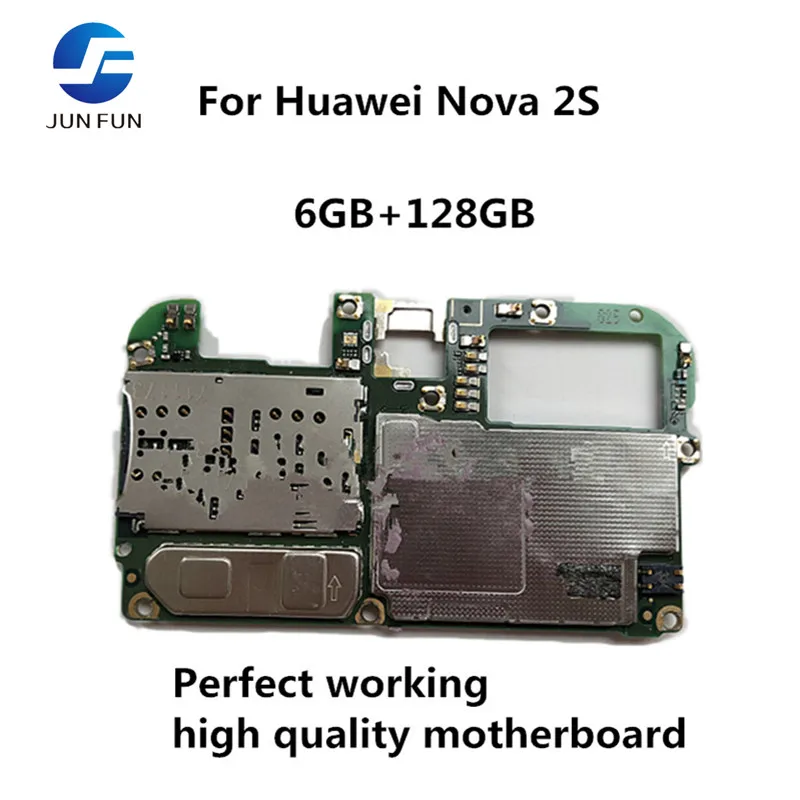 Бренд Jun Fun разблокированная материнская плата для Huawei NOVA 2S 6GB+ 128GB Материнская плата Android OS логическая плата с полными чипами