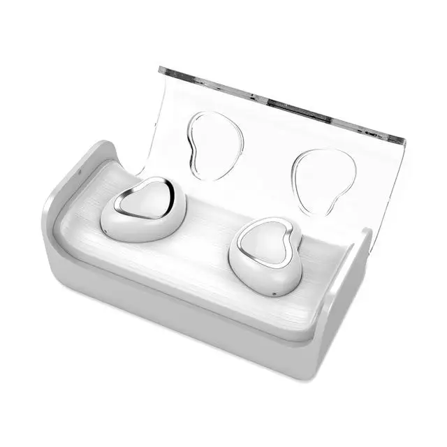 TWS-7 TWS Bluetooth наушники настоящие беспроводные наушники мини стерео музыка с микрофоном для спорта с зарядным устройством - Цвет: Белый