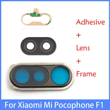 

Rear Camera Glass Lens Back Camera Glass Housing Back Cover With Metal Frame Holder For Xiaomi Pocophone F1 / Poco F1