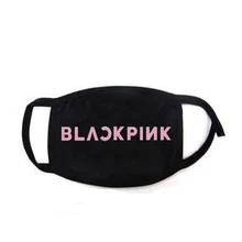 Черная розовая маска для лица с буквенным принтом альбом Kill This Love JISOO LISA ROSE JENNIE маска Солнцезащитная зимняя ветрозащитная