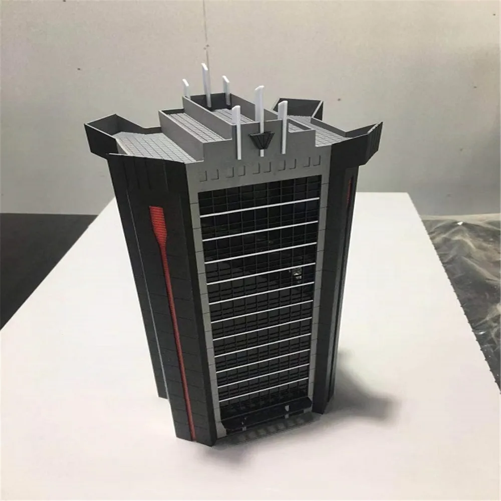 N scale 1/150 железнодорожная станция аниме сцена модель жесткий пластик промышленный n trian макет модель здания