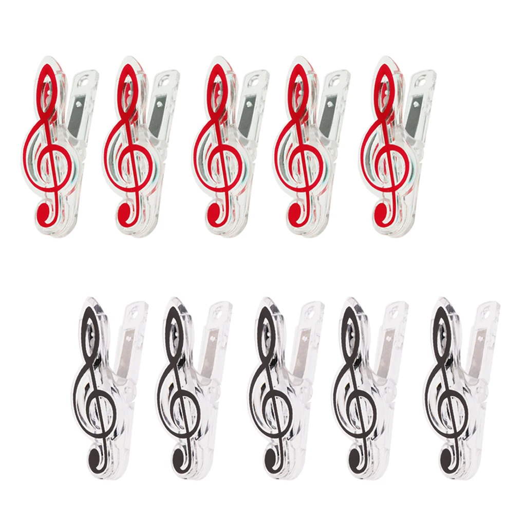 10 Pcs of Pack Music Book Page Music Score Clip Music Stationary for Book
