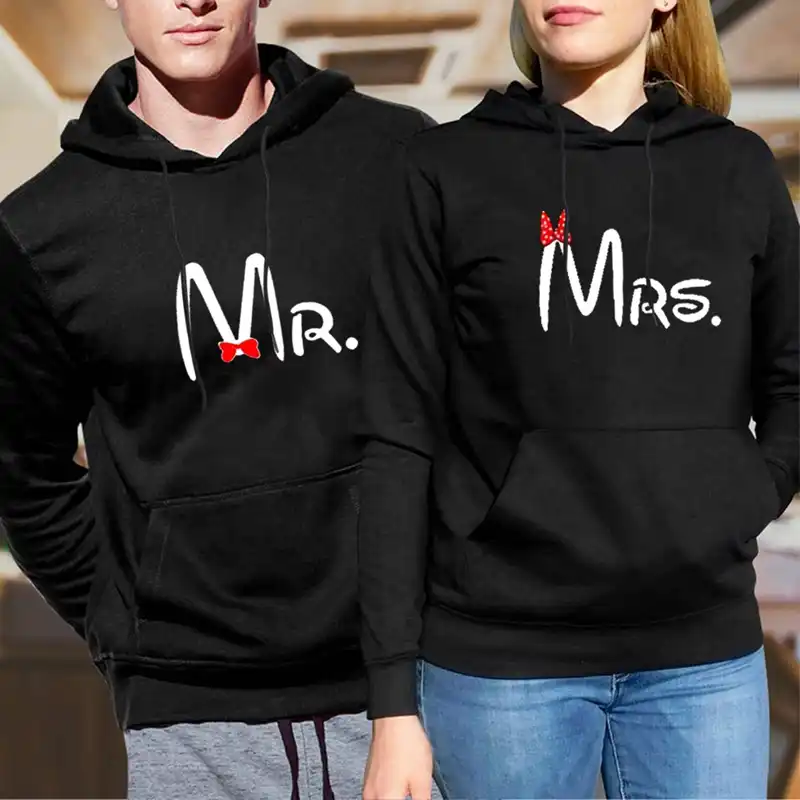 mr and mrs couple hoodies