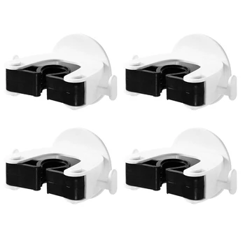 

4pcs Bathroom Garage Self Grippers Dustpan Hanger Anti Slip Kitchen Space Saving Wall Mount Storage Broom Holder Home